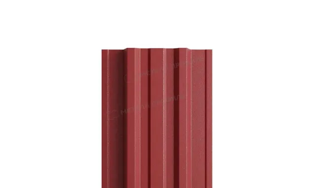 Штакетник Металл Профиль TRAPEZE-T 0,45 VikingMP® RAL3011 Коричнево-красный