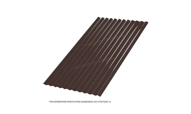 Профлист Металл Профиль МП18 0.5 PURMAN® RR 32 Темно-коричневый A