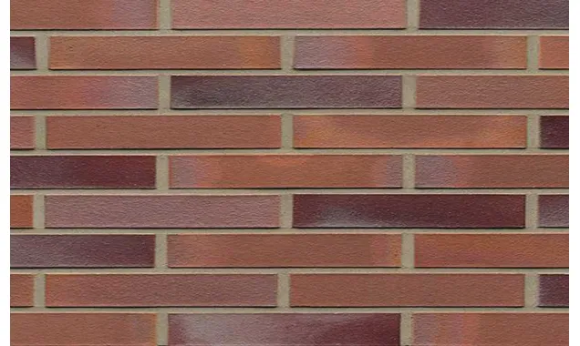 Кирпич клинкерный Muhr 14 Rotblau-bunt гладкий, 290х90х40 мм