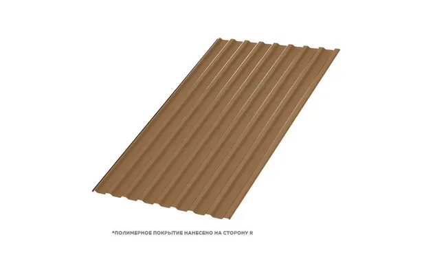 Профлист Металл Профиль МП20 0.5 PURMAN® Argillite, Медный металлик A