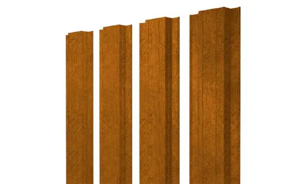 Штакетник Прямоугольный Grand Line 0,45 Print-double Elite Golden Dub Golden Dub