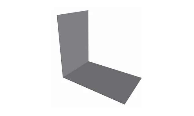 Планка снегозадержания усиливающая 0,5 Satin с пленкой RAL 7004 сигнальный серый