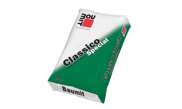 Тонкослойная декоративная штукатурка Baumit Classico Special белая фактура короед