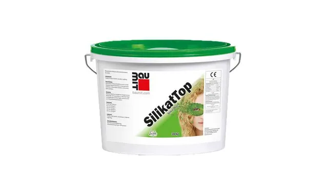 Пастообразная декоративная штукатурка Baumit SilikatTop БАЗА 25 кг (Австрия)