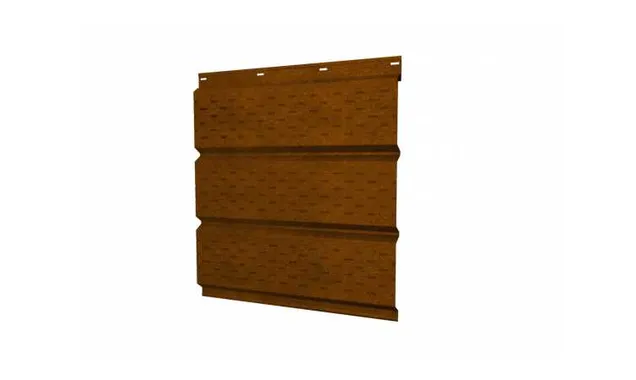 Софит металлический полная перфорация 0,45 Print Elite с пленкой Golden Wood