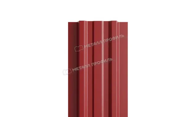 Штакетник Металл Профиль LАNE-T 0,5 PURMAN® RAL3011 Коричнево-красный