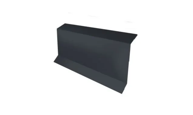 Планка примыкание в штробу 60 0,45 Drap RAL 7016 антрацитово-серый