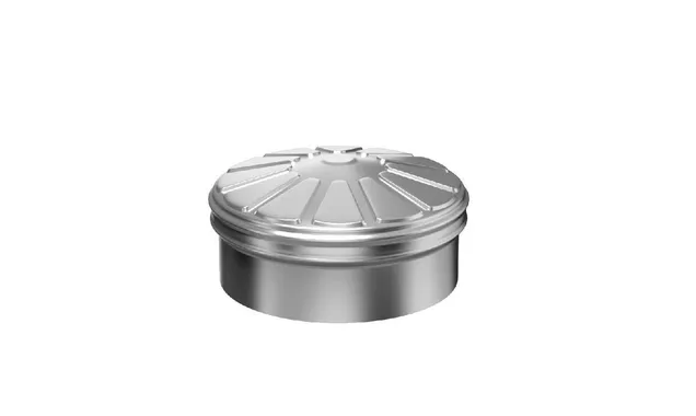 Заглушка тройника сэндвича с к/о Металл и Ко 210х150 AISI 430 0,5+AISI 430 0,5 (конденсат)