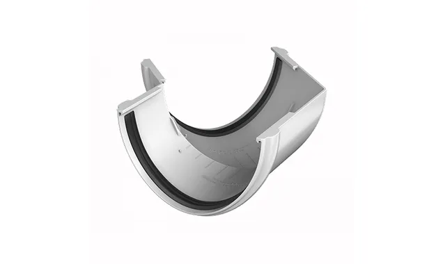 Угол желоба ТЕХНОНИКОЛЬ ПВХ 125/82, 135°, белый