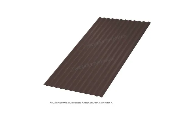 Профлист Металл Профиль МП18 0.45 VikingMP® RR 32 Темно-коричневый A