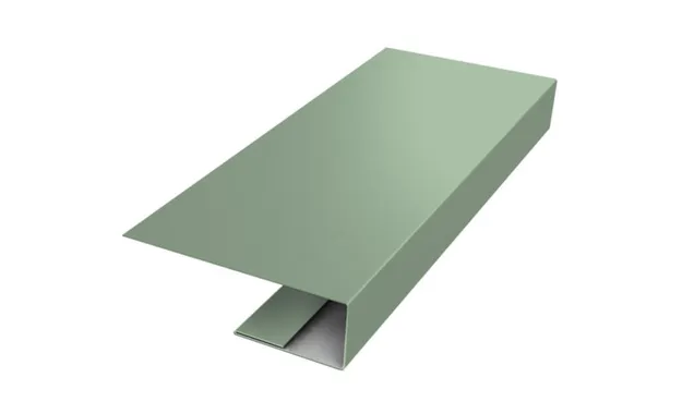 J-Профиль 18мм 0,45 PE с пленкой RAL 6019 бело-зеленый (2,5м)