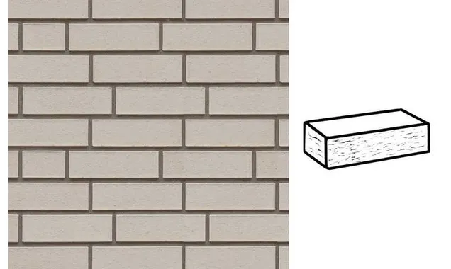 Кирпич клинкерный Muhr 36 Silbergrau nuanciert рустик, 240х115х71 мм