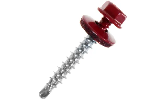 Саморез кровельный Daxmer 4,8х35 RAL 3002 (250) сверло №1