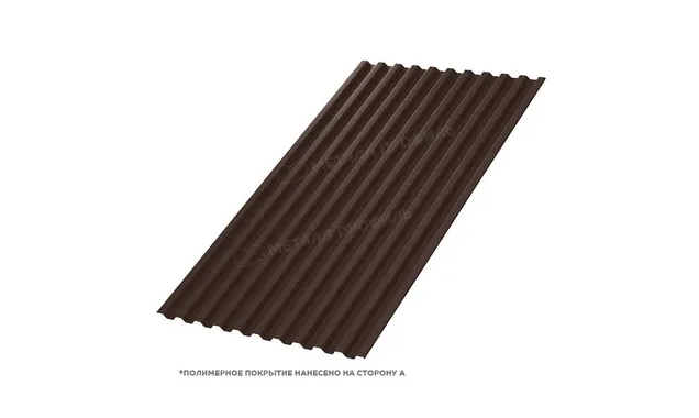 Профлист Металл Профиль C21 0.5 VALORI Brown, Коричневый A