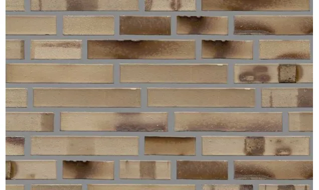 Кирпич клинкерный Muhr 36 KS Silbergrau nuanciert Kohle Spezial гладкий, 290х90х52 мм