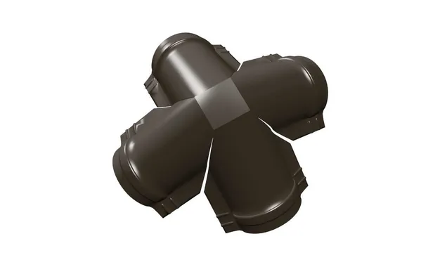 Четверник конька малого полукруглого Rooftop Matte RR 32 темно-коричневый