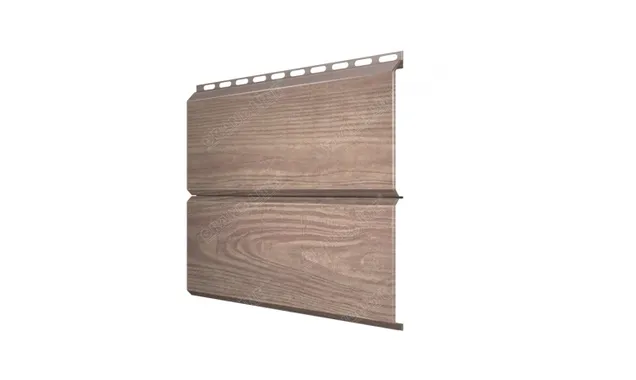 Металлический сайдинг Grand Line ЭкоБрус 0.45 мм Print Elite White Wood