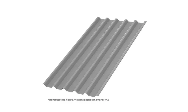 Профлист Металл Профиль C44 0.5 NormanMP RAL 9006 Бело-алюминиевый B