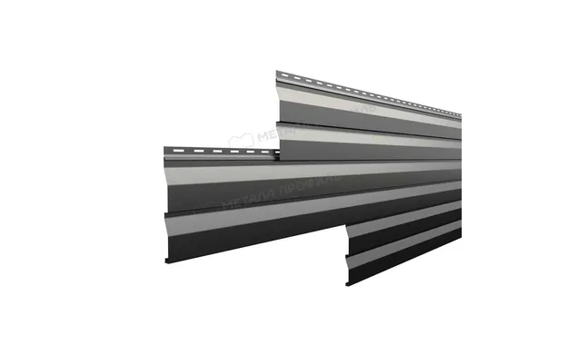 Металлический сайдинг Металл-Профиль PURMAN RAL 9005 Черный темный