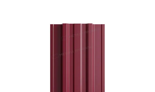 Штакетник Металл Профиль TRAPEZE-T 0,5 NormanMP RAL3011 Коричнево-красный