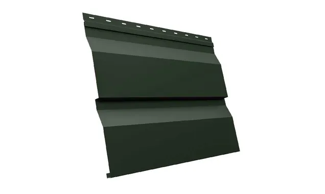 Металлический сайдинг Grand Line Корабельная Доска XL 0.5 мм GreenСoat Pural RR 11 темно-зеленый (RAL 6020 хромовая зелень)