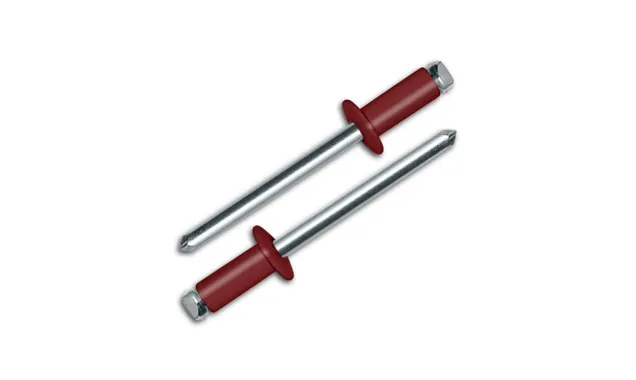 Заклёпка вытяжная Daxmer 4,0х10 RAL 3011 (10х1000 шт) ал/ст