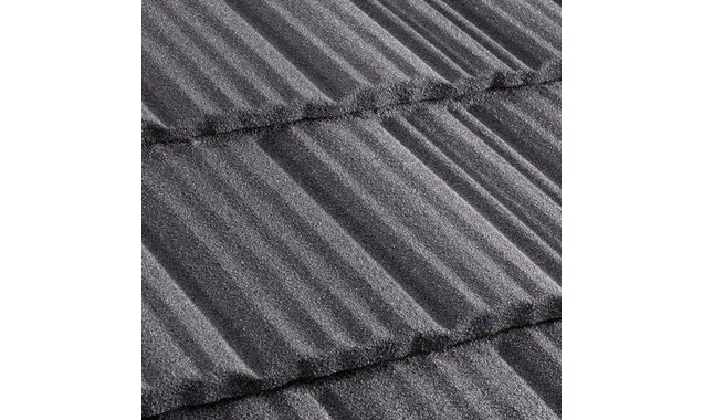 Композитная черепица Метротайл (Metrotile) серия MetroShake II, цвет серый, 1330х410 мм