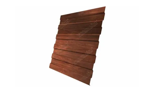Профлист Grand Line C8А 0.45 Print Elite с пленкой Cherry wood