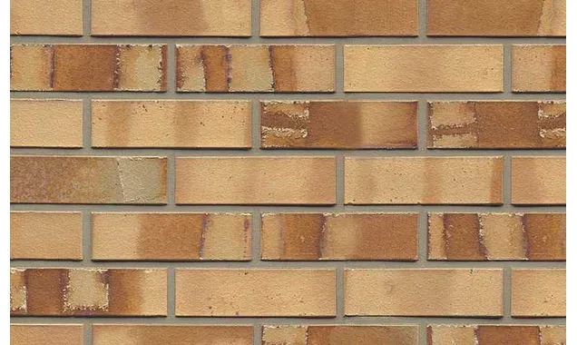 Кирпич клинкерный Muhr 06S Hellbraun-bunt Spezial гладкий, 210х100х50 мм