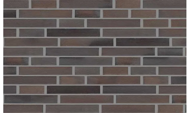 Кирпич клинкерный Muhr 33 A Schwarz-Braun гладкий, 290х90х40 мм
