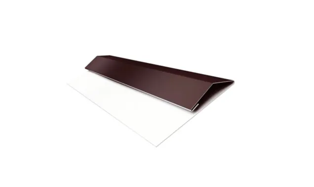 Планка финишная БХ new 0,5 Satin Matt TX RAL 8017 шоколад (2м)