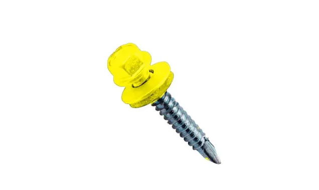 Саморез кровельный Daxmer 4,8х35 RAL 1003 (250) сверло №1