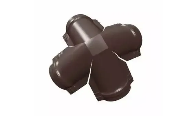 Четверник конька малого полукруглого Rooftop Matte RAL 8017 шоколад