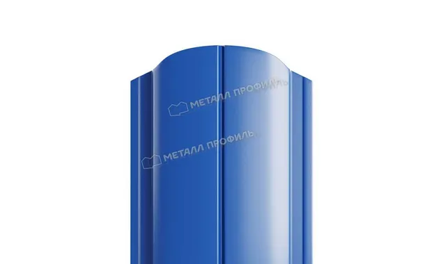 Штакетник Металл Профиль ELLIPSE-O 0,5 NormanMP RAL5005 Синий насыщенный