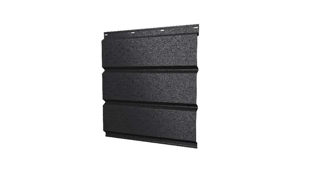 Софит металлический полная перфорация 0,5 Satin с пленкой RAL 9005 черный