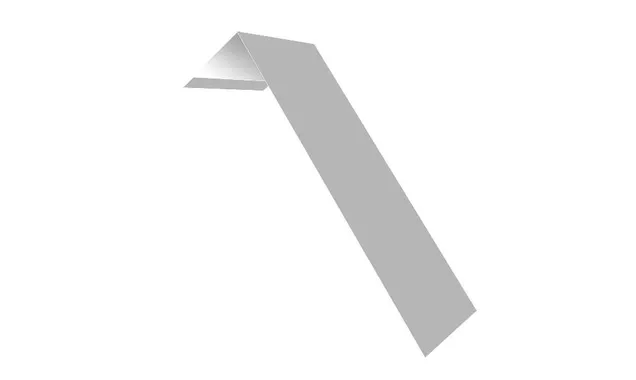 Планка лобовая/околооконная простая 190х50 0,7 PE с пленкой RAL 9003 сигнальный белый