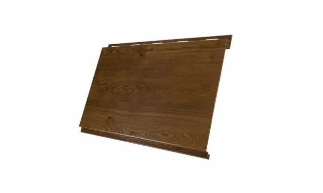 Металлический сайдинг Grand Line Вертикаль 0.45 мм classic Print Premium с пленкой Antique Wood