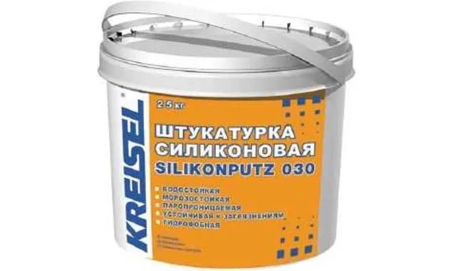 Силиконовая штукатурка с фактурой барашек 030 SILIKONPUTZ BR Kreisel, 1мм группа 3 цвет 20085