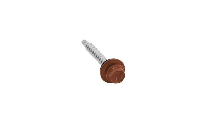 Саморез кровельный Daxmer 4,8х35 RAL 8004 (250) сверло №1