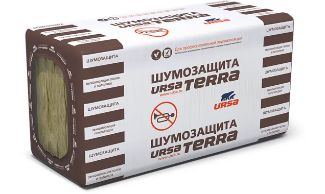 Утеплитель Ursa Terra шумозащита 100х610х1250