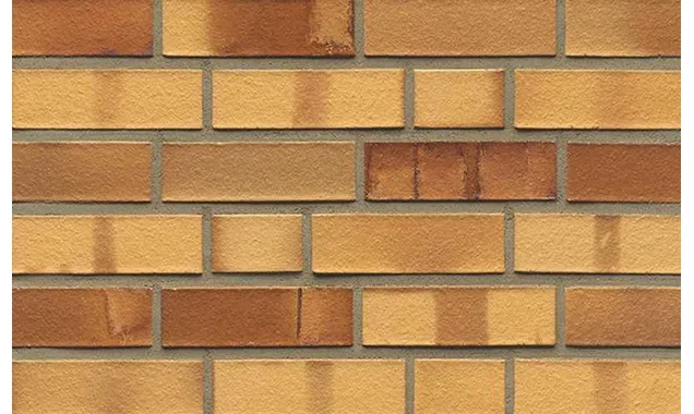 Кирпич клинкерный Muhr 01 S Niederlausitzer Gelb Spezial гладкий, 240х55х71 мм