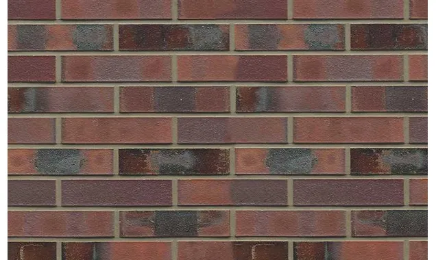 Кирпич клинкерный Muhr 04KS Rotbraun-bunt Kohle Spezial гладкий, 290х90х71 мм