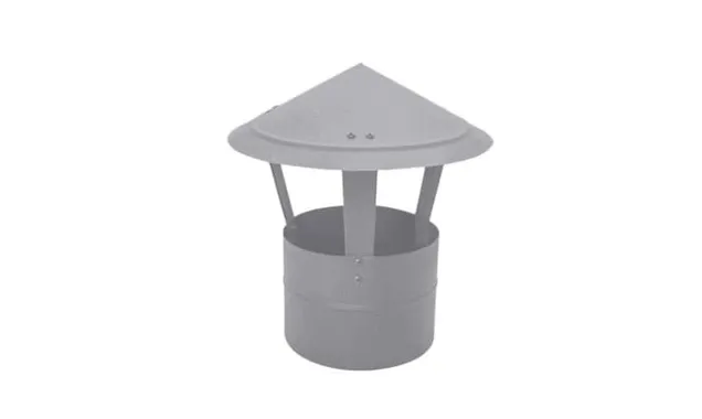 Дымник на трубу круглый d250 0,5 Satin с пленкой RAL 7004 сигнальный серый