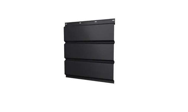 Софит металлический без перфорации 0,5 PurPro Matt 275 с пленкой RAL 9005 черный