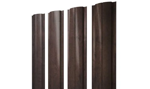 Штакетник Полукруглый Slim Grand Line 0,45 Print Premium Antique Wood Antique Wood