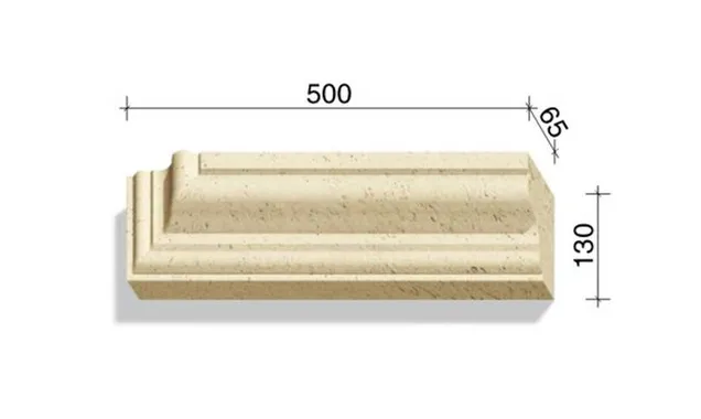 Угловой элемент для наличников и карнизов White Hills Тиволи 721-23, 500*65*130