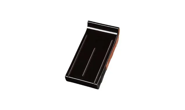 Клинкерный завершающий водоотлив Terca Black shine, 215*105*30 мм