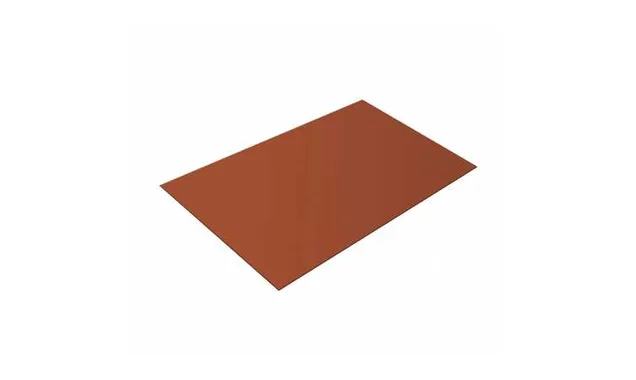 Плоский лист 0,45 Drap RAL 8004 терракота