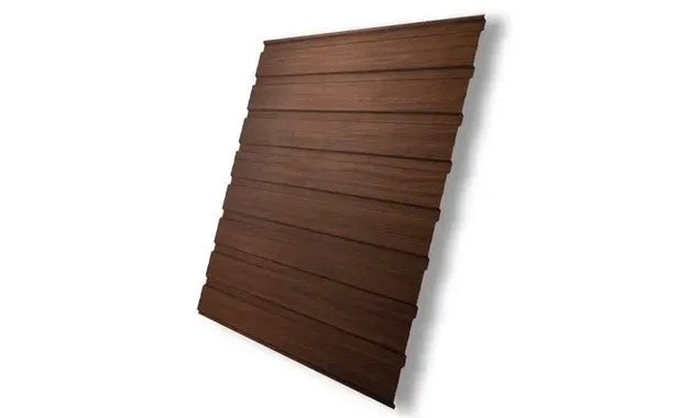 Профлист Grand Line C10В 0.45 Print Elite Choco wood