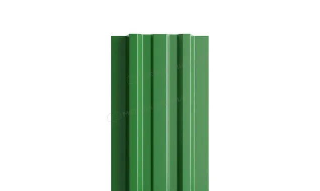 Штакетник Металл Профиль LАNE-T 0,5 NormanMP RAL6002 Зеленый лист